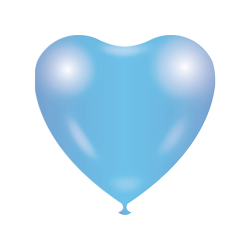 Heart shape Balloons - Light Blue