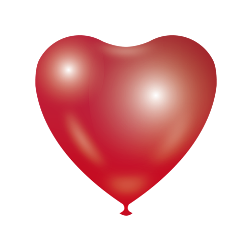 Heart shape Balloons - Ruby