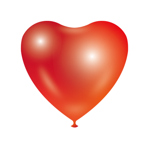 Heart shape Balloons - Orange