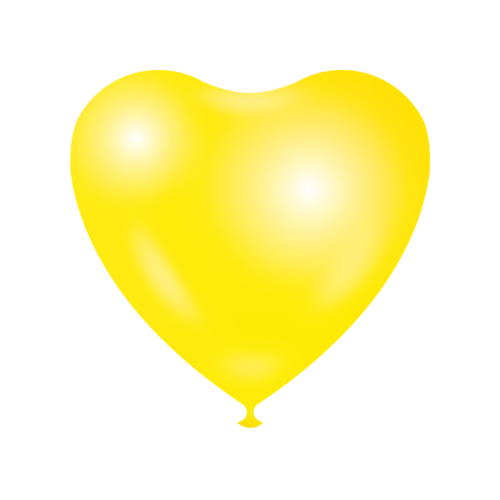 Heart shape Balloons - Yellow