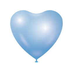 Heart shape Balloons - Light blue