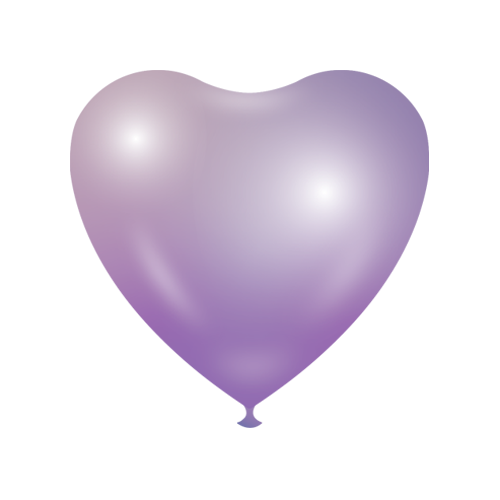 Heart shape Balloons - Light purple