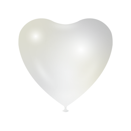 Heart shape Balloons - White