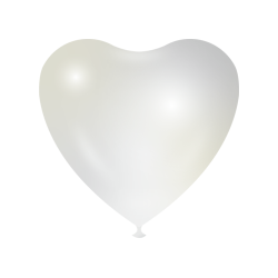 Heart shape Balloons - White