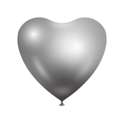 Heart shape Balloons - Silver