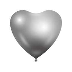 Heart shape Balloons - Silver