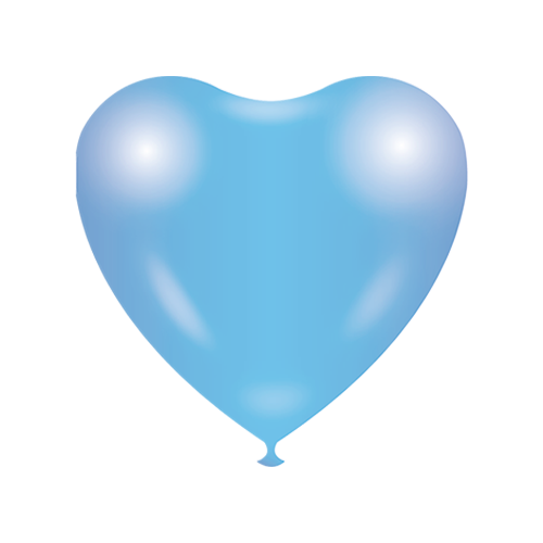 Heart shape Balloons - Light blue