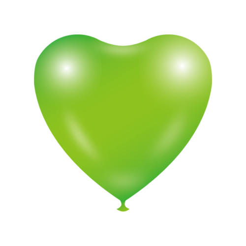 Heart shape Balloons - Light green