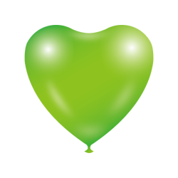 Heart shape Balloons - Light green