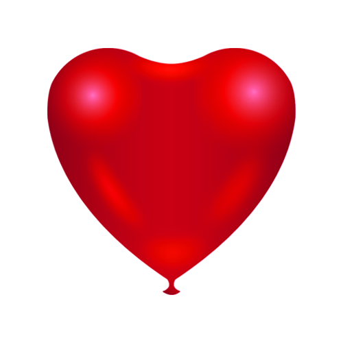 Heart shape Balloons - Ruby