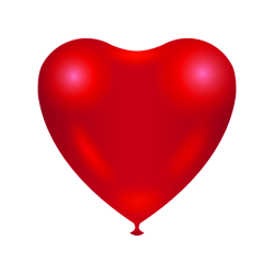 Heart shape Balloons - Ruby