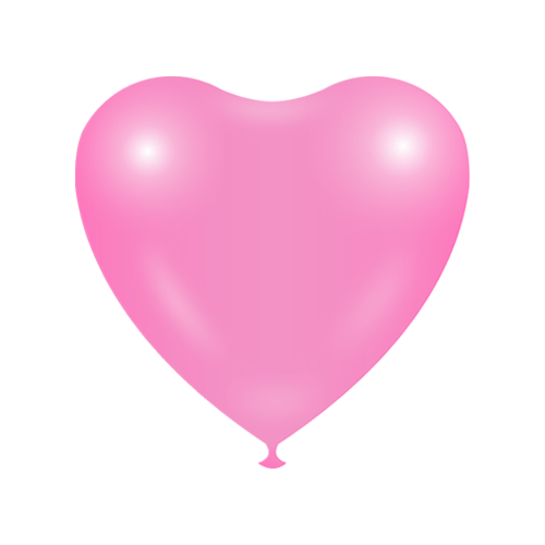 Heart shape Balloons - Neon pink