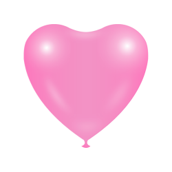 Heart shape Balloons - Neon pink