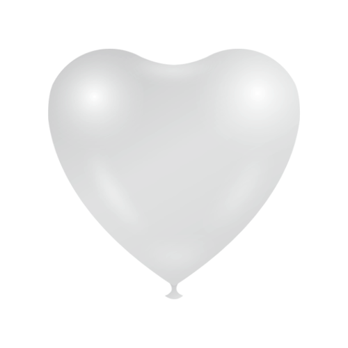 Heart shape Balloons - White