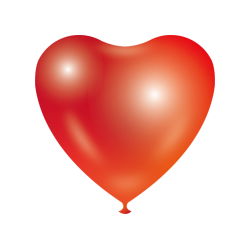 Heart shape Balloons - Orange